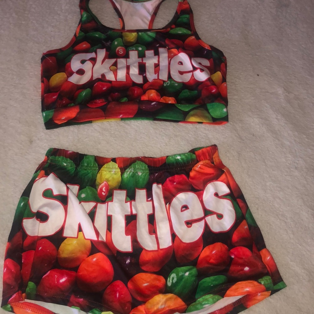 Skittles shorts and tank